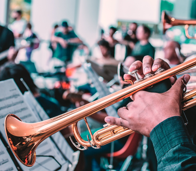 This is a picture saxophonist guy playing